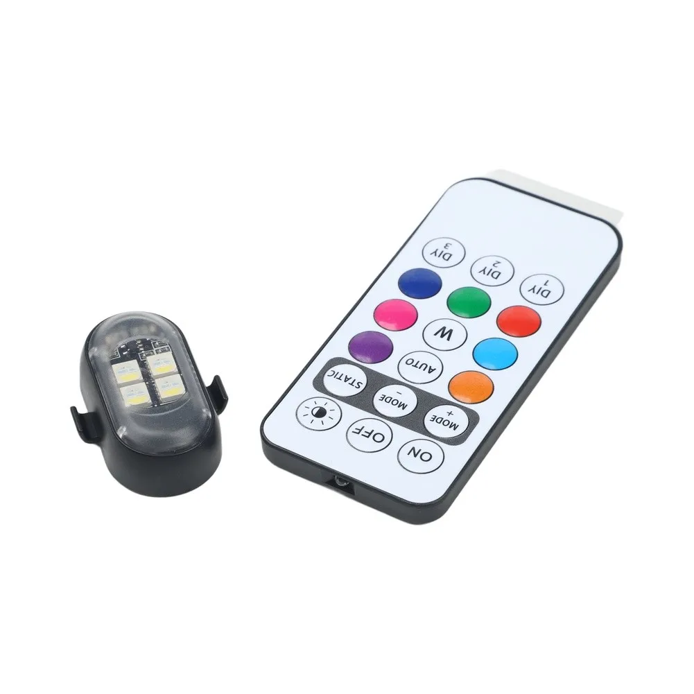 8-Color for flash Lamp Car Motorcycle Lights 3W Wattage Remote Control Safety Lights LED Signal Lamp for versatile Application
