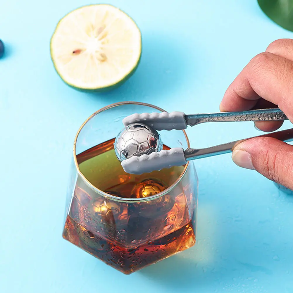 Stainless Steel Ice Cube Set with Tongs