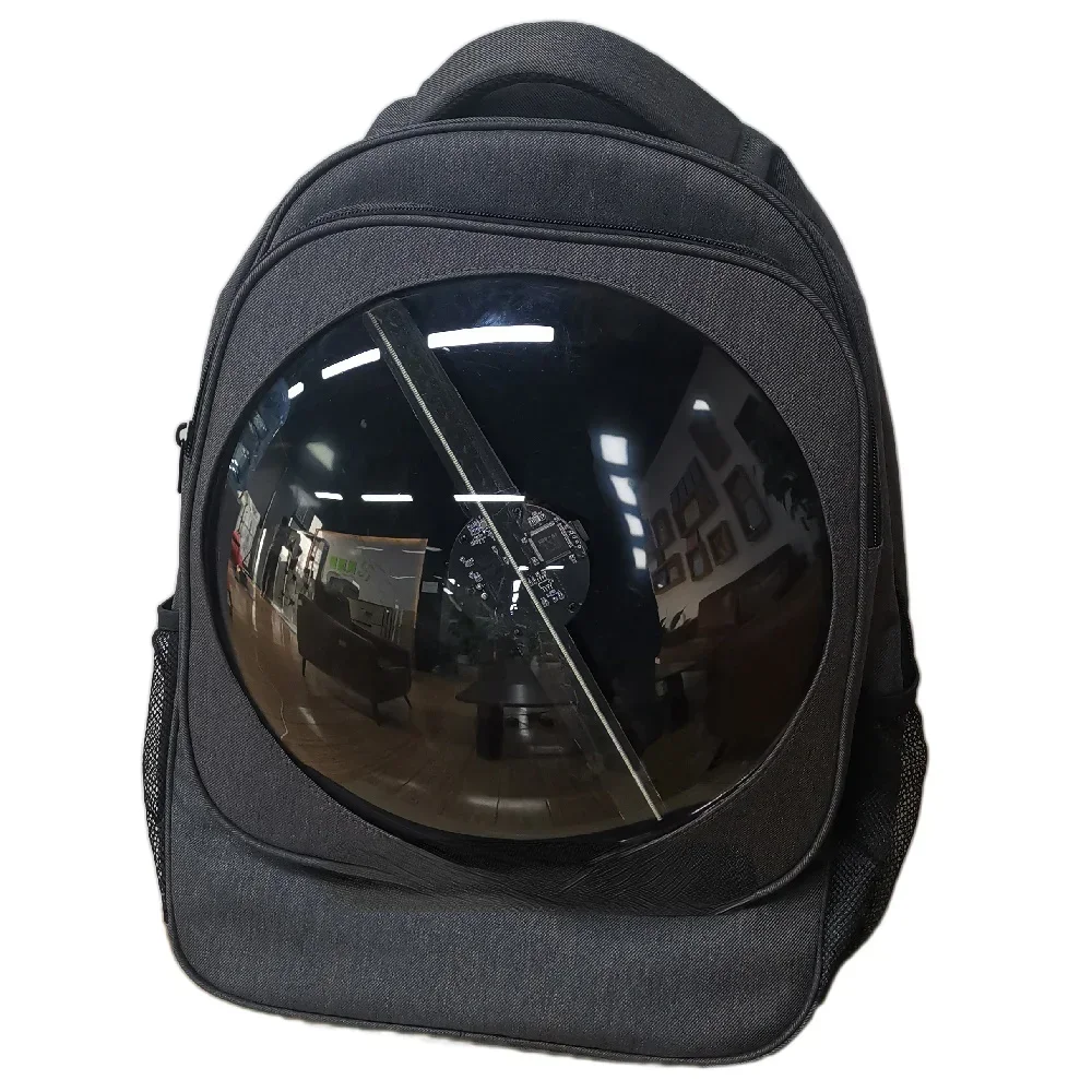 

portable light weight hologram led bag hologram projector 3d holographic 3d hologram fan backpack for outdoor