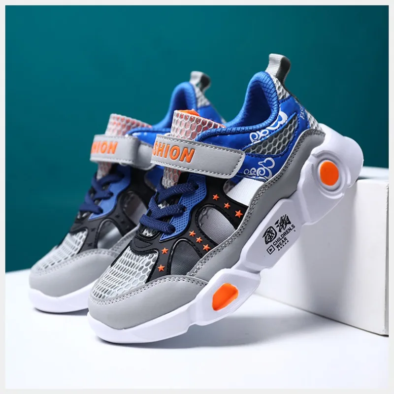 

Summer Outdoor Walking Sneakers Men Air Vent Mesh Breathable Flexible Rubber Sole Daily Athletic Sport Footwear