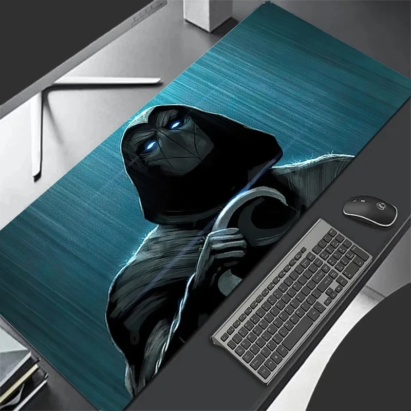 لوحة ماوس XL Lockedge ملحقات ألعاب كبيرة لوحة مفاتيح ألعاب الكمبيوتر حصيرة الماوس مكتب Marvel Moon Knight Mousepad للهدايا