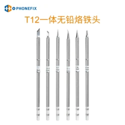 6pcs T12 Soldering Iron Tips T12-K KU BC2 BL ILS JL02 Replace Heater Welding Head For Hakko fx951 Universal T12 Welding Station