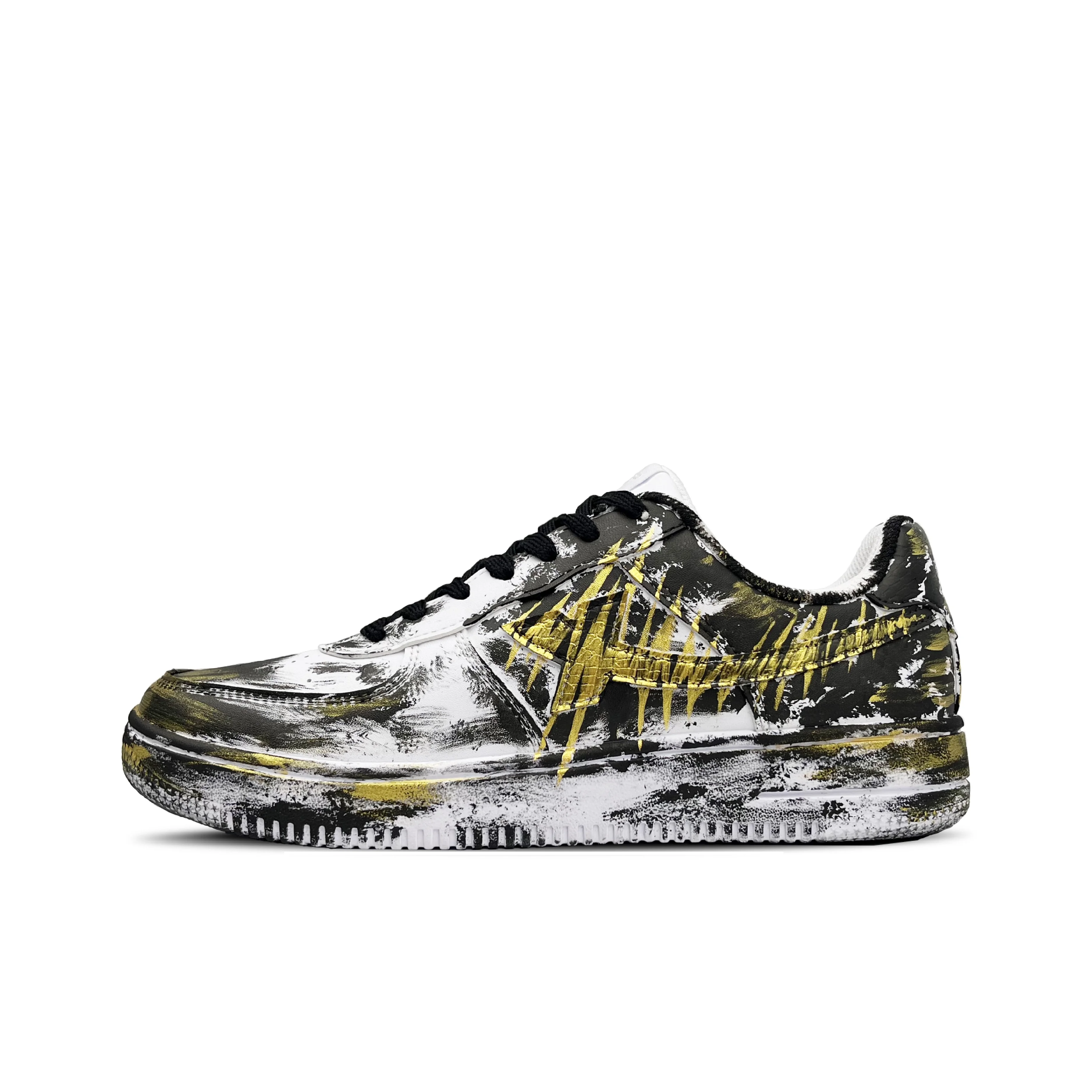 XTEP Skate Shoes Men's Low Top Black White