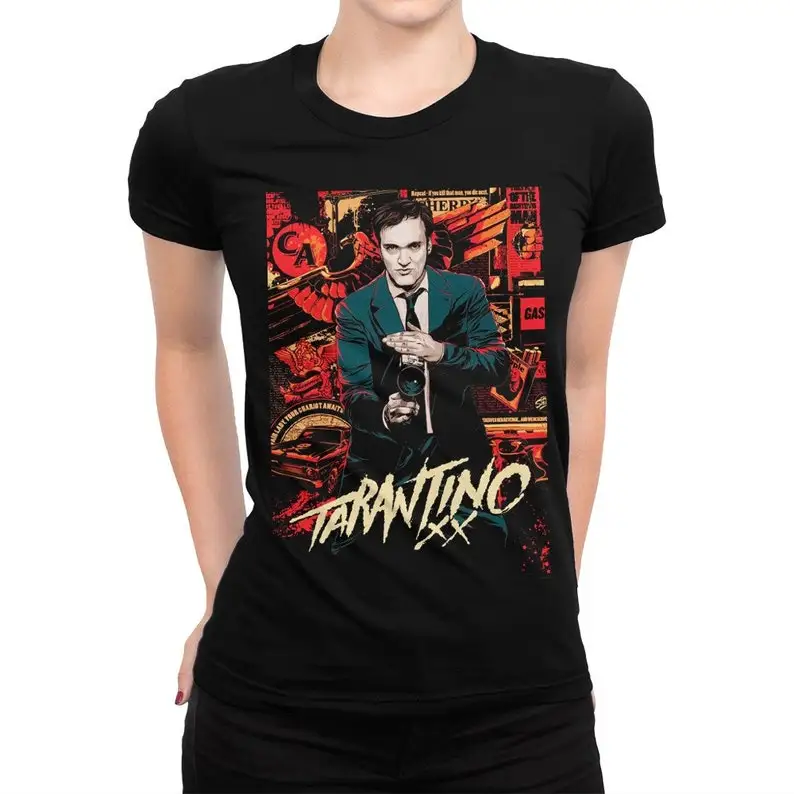 Quentin Tarantino Original Art T-Shirt, Men's Women's All Sizes (hm-349)