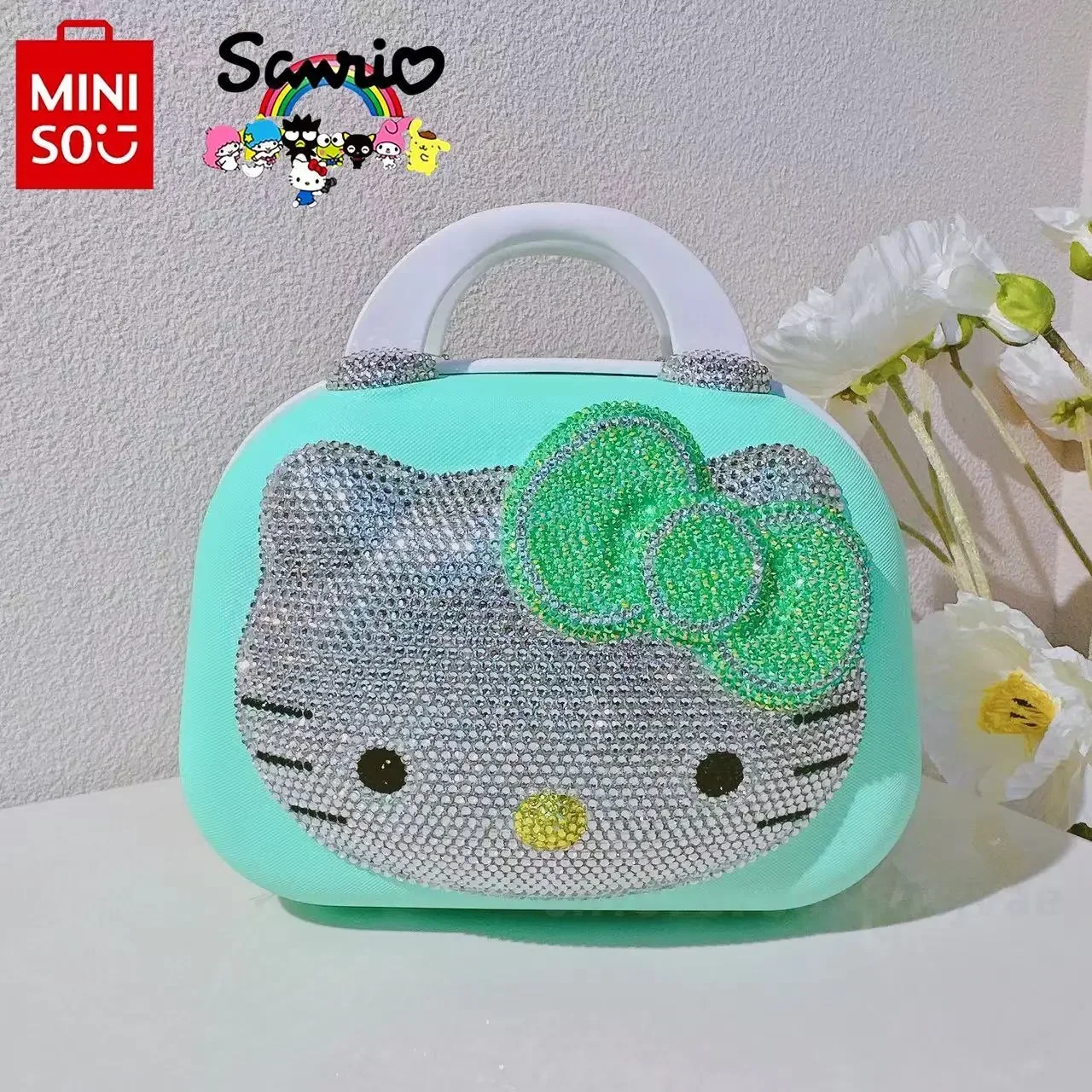 Miniso 2025 New Travel Bag Fashionable, High Quality, Multi Functional Storage Bag Cartoon Large Capacity Women's Storage Bag