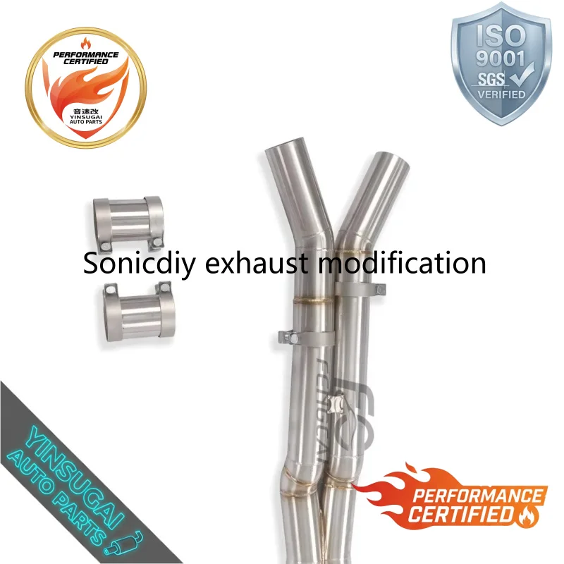Factory Wholesale OEM Mid Pipe Exhaust System For BMW F9X M5 M6 S63 4.4T SS304 High Performance Sound Upgrade Kit