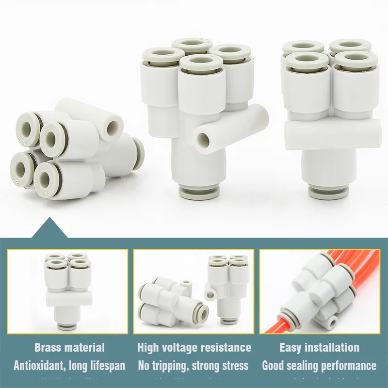 10PCS SMC Type High Quality Fittings KQ2UD  Different diameter double union “Y