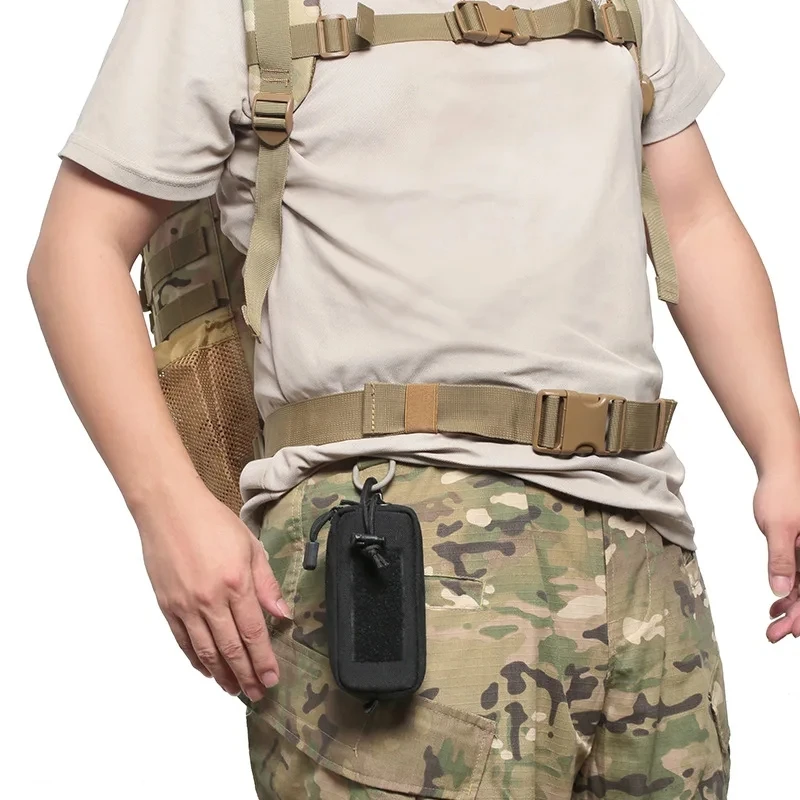 

Outdoor Sports Tactical EDC Wallet Portable Coin Pouch Key Bag Waist Pack Durable Card Holder Bags Zipper Wallet Accessory Bag