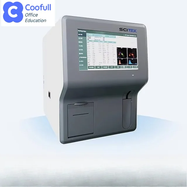 COOFULL SCITEK 5-Part Auto Hematology Analyzer 60 Tests/hour Color Touch Screen Display Exceptional Cost-efficiency for Hospital