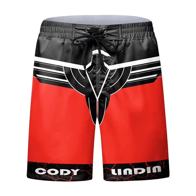 Cody Lundin Athletic Wear Boxing Shorts for Men Training Fight Shorts Men MMA BJJ Shorts No Gi With Rope