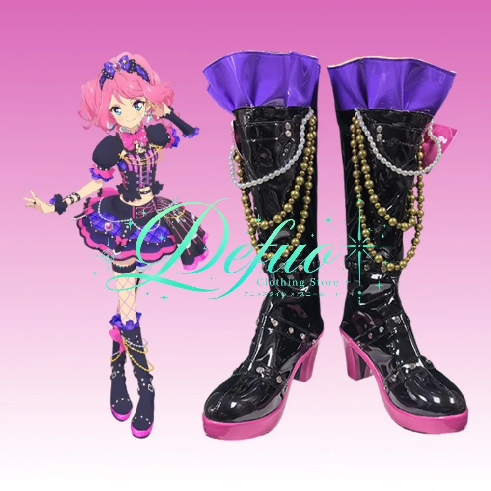 Aikatsu Star Laura Sakuraba Cosplay Shoes, High-end Customized Boots, Stage Performance Shoes, Anime Conference, Halloween