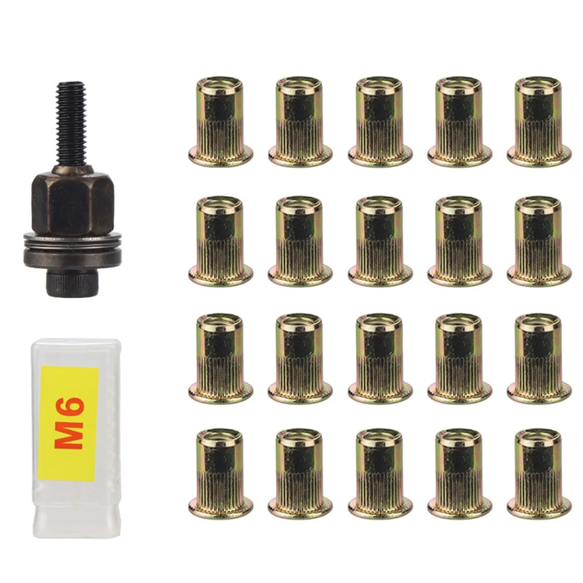 21Pcs Rivet Nut Tools Hand Rivet Nut Simple Installation Manual Riveter For Rivnuts Tools For Nuts-AT64