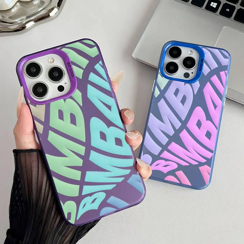 INS Spain Popular Letter Phone Case For iPhone 16 15 14 13 1