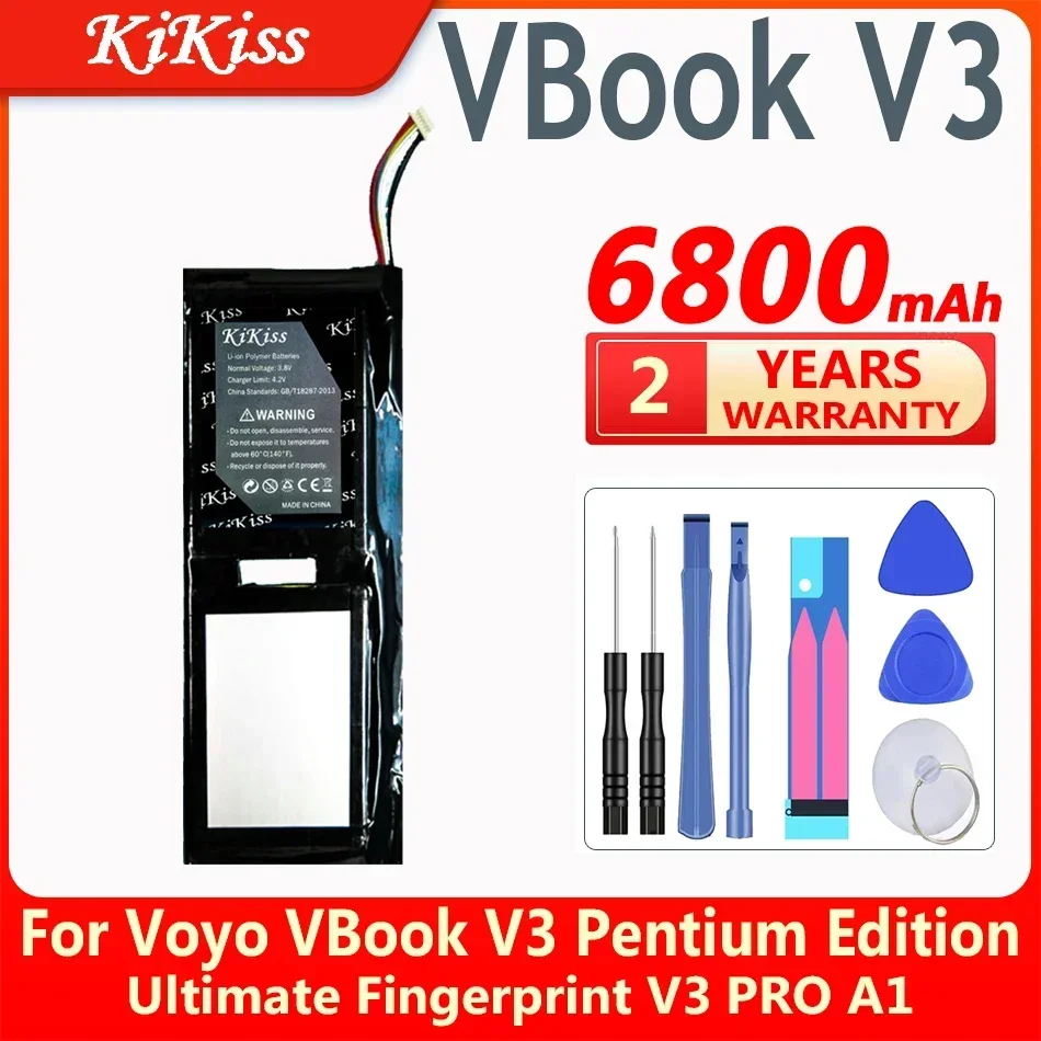 KiKiss 6800mAh Replacement Battery For Voyo VBook V3 Pentium Edition Ultimate Fingerprint V3 PRO A1