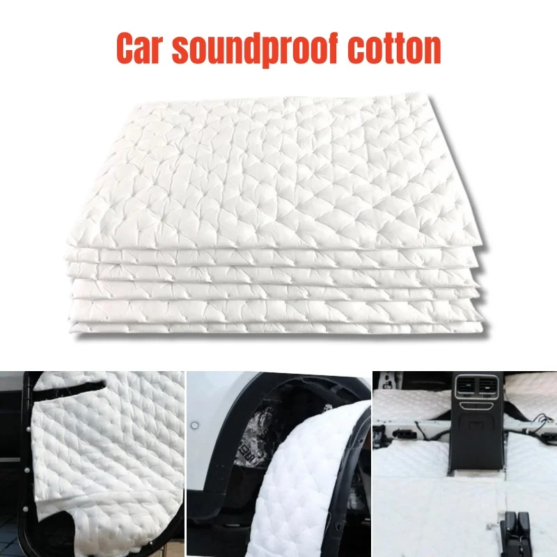 

Car Sound Absorption Mat Self Adhesive Noise Proof Insulation Auto Hood Door Deadener Flame Retardant Soundproof Cotton Sticker