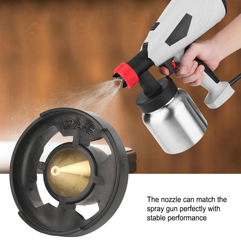 Durable Solid Brass Spray Gun Nozzle Easy Installation Long Service Life Brass Replacement Kit Washdown Nozzles Painting