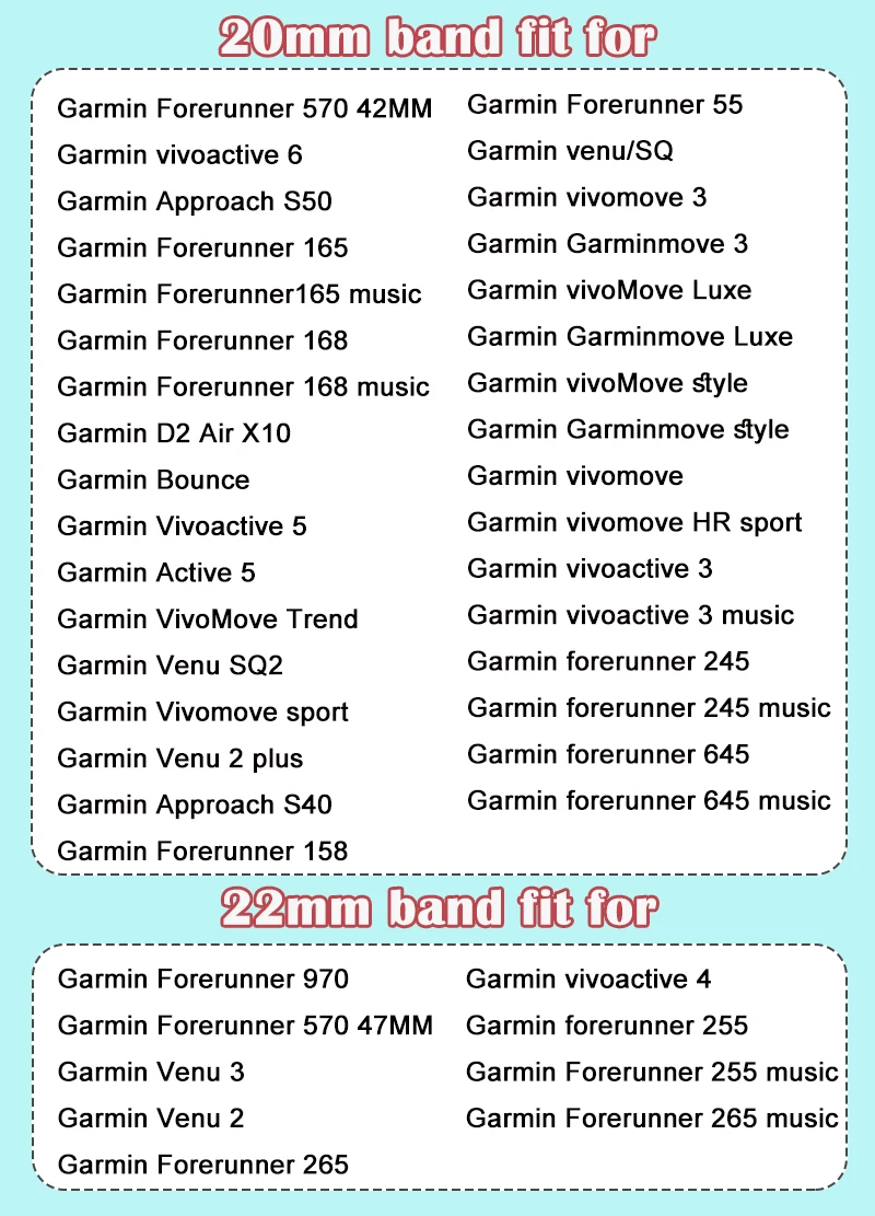 Tali Silikon Olahraga untuk Garmin Forerunner255/255 Musik 20Mm 22Mm Tali untuk Garmin Forerunner 168/168 Musik/Forerunner 570 970