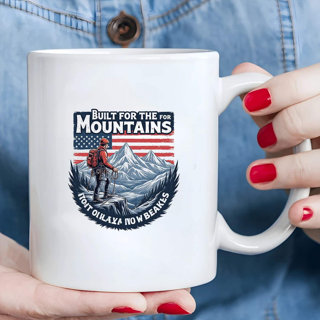 

11oz Outdoor Adventure Mug + Mountaineer Themed Cup Christmas Gift for Family & Office Use