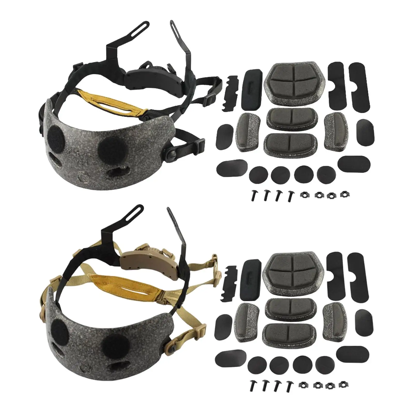 Helmet Liner Kit Head Locking Chin Strap Hanging System Inner Accessories