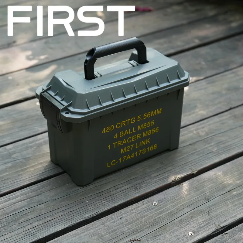 Tactical Bullet Box PP plastica leggera 5.56/7.62 custodia per munizioni valigia impermeabile ad alta resistenza per riporre proiettili