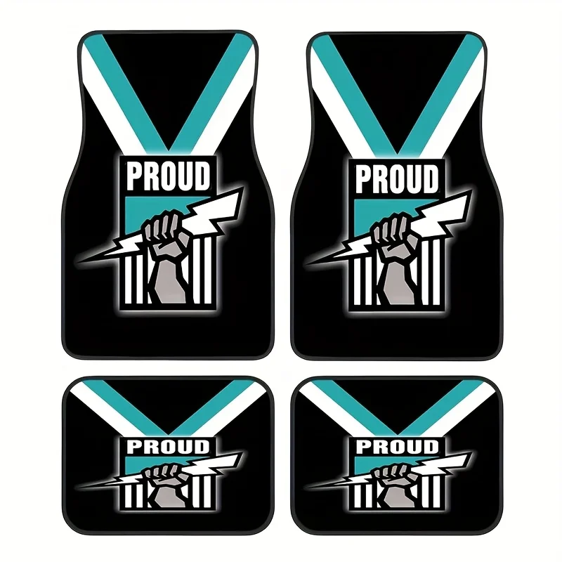 4pcs Themed Car Mats- Unique Pattern- Fits Cars/Trucks/SUVs- Gift For Car Enthusiasts