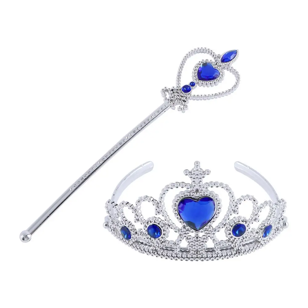 Festival Gift Princess Heart-Shaped Crown Tiara Magic Wands Hair  Styling Accessories Kids Toy Fashion Accessories Headwear