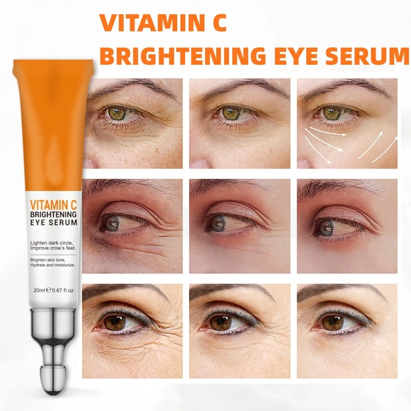 Vitamin C Eye Cream Anti Dark Circle Remove Bags Under Eyes Lifting Brightening Cream Fade Fine Lines Skin Care