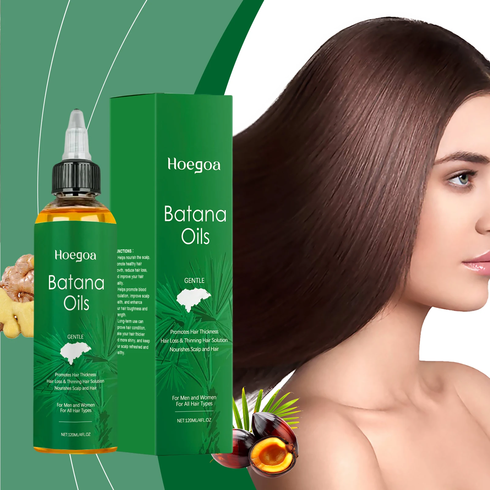 120ML Batana Hair Care Essential Oil Fast Growth Oil Hair Anti Hair Break Repair Damage Hair Dry Daily Hair Care Essential Oil