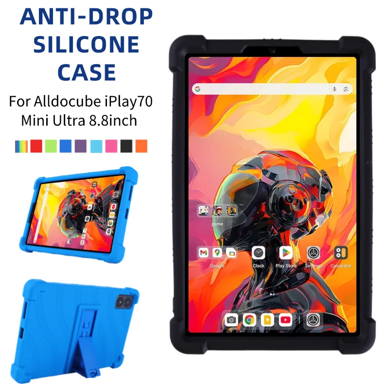 

Чехол для Alldocube iPlay70 Mini Ultra Tablet 8,8 дюйма, противоударный чехол для Android14, мягкий силиконовый чехол-подставка, защитный чехол
