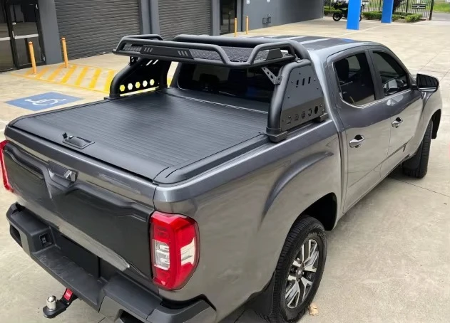 Aluminum Manual Truck Tonneau Cover LDV TERRON 9 MAXUS INTERSTELLAR X Pickup Bed Roll up Hard Type Cover