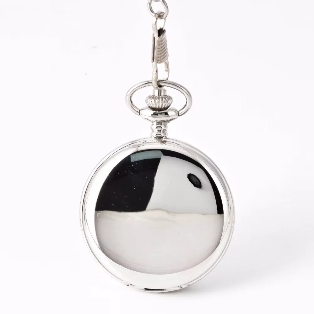 Gold Gear Retro Large Pocket Watch Silver Mechanical Two-faced Manufacturers
