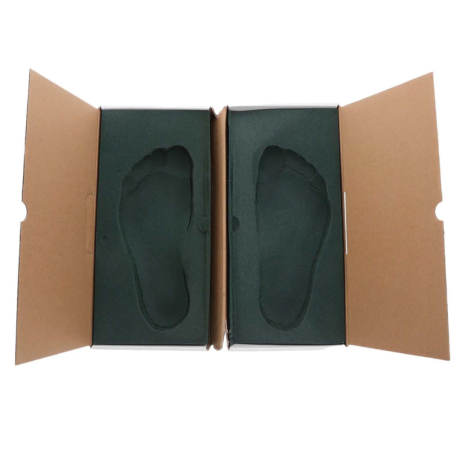 

Набор из 2-х форм для отпечатков стопы: надежный губчатый материал для точного литья, изготовления обуви своими руками, создания аутентичной формы стопы, для мастеров