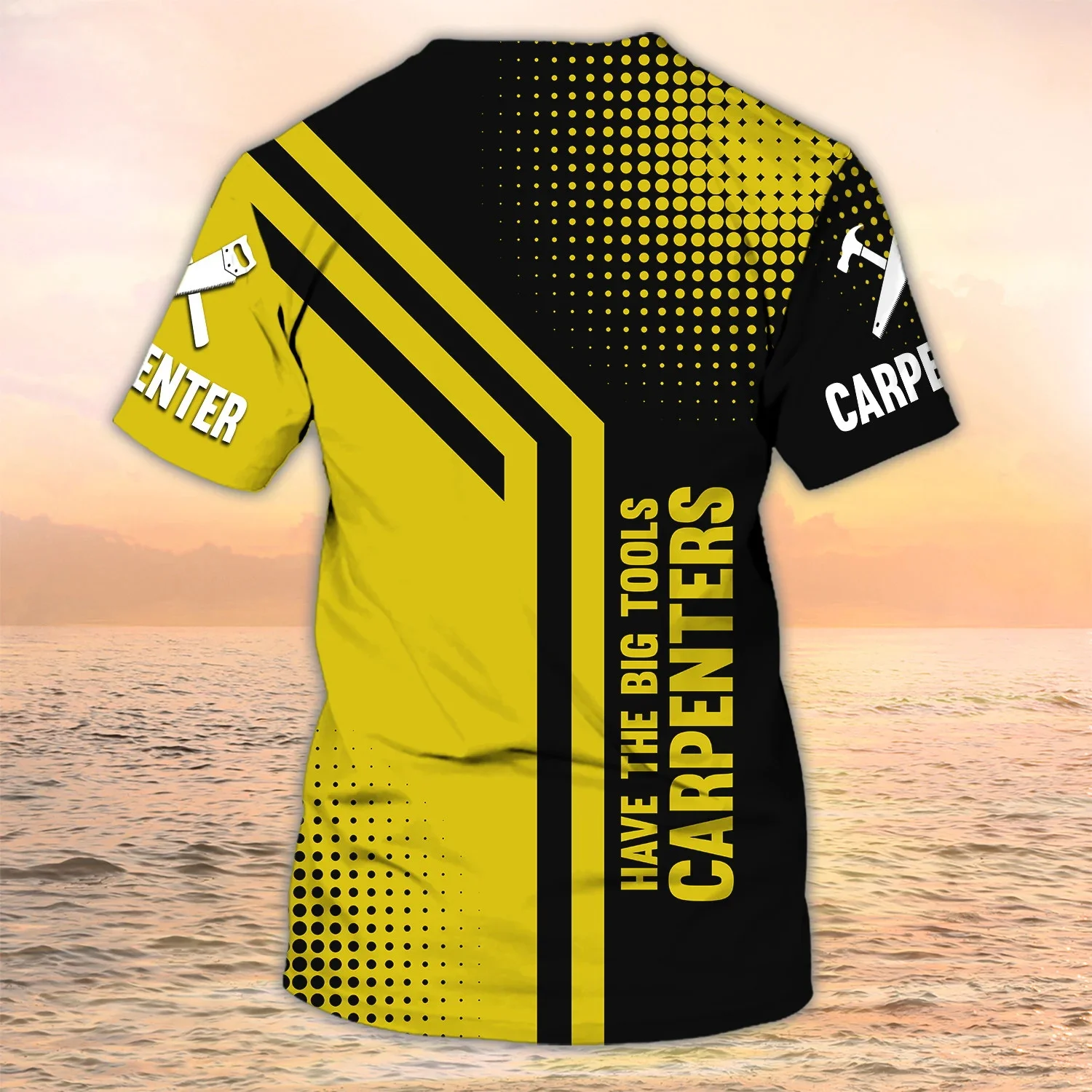 PLstar Cosmos Newest Summer Men‘s T-shirt Personalized Name Carpenter Tools 3D Printed t shirt Unisex Casual Cool Tshirt DW111