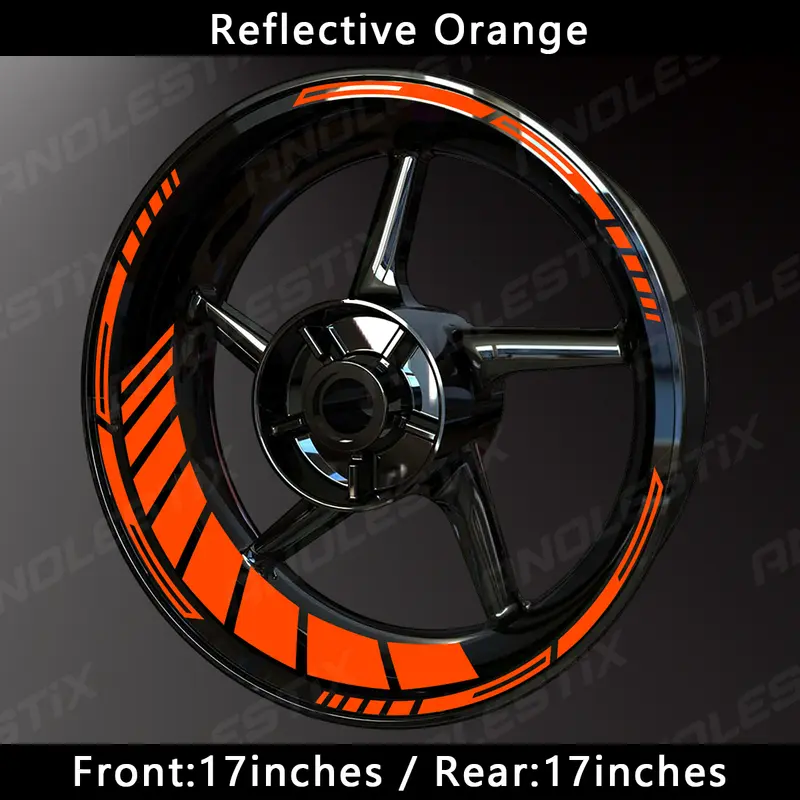 Reflective Motorcycle Wheel Stickers Hub Decal Rim Stripe 17 Inch Fit For YAMAHA Honda Kawasaki Suzuki BMW KTM Husqvarna Triumph - Image 13
