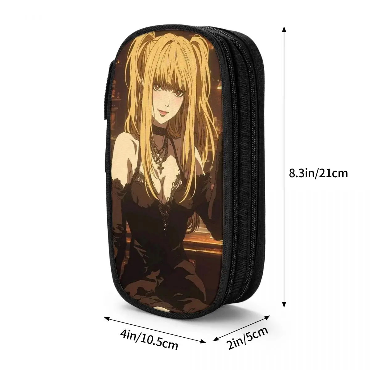Misa Amane Misa Death Note Anime Pencil Case for Kids School Pen Box Pencil Bag Stationery Supplies Pen Holder Bag