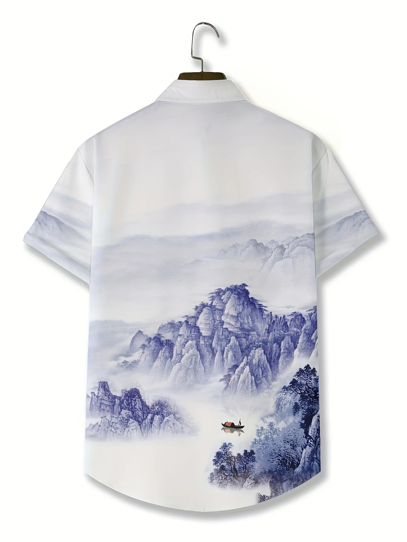 Summer Men's Flower Hawaiian Shirts Casual Vacation Short Sleeve Shirts Collar Button Up Shirts Fashion Steetwear For Men