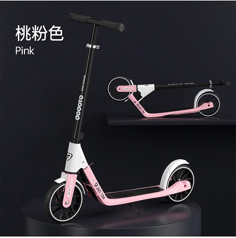 Factory Direct Sales Bull Wheel Kick Foot Scooter Scooter Adult Youth Scooter Foldable Adult