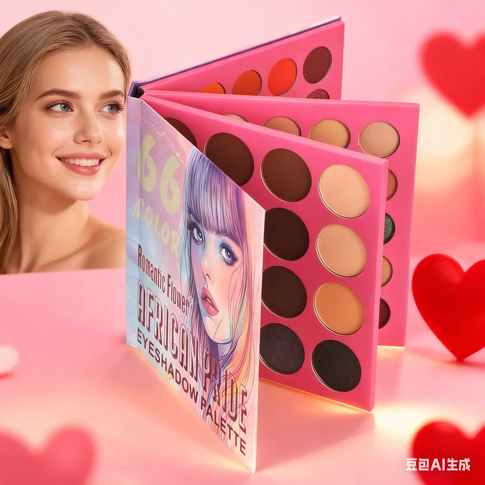 

Многофункциональная палитра теней для век в форме книги, красочные оттенки, идеально для любителей макияжа