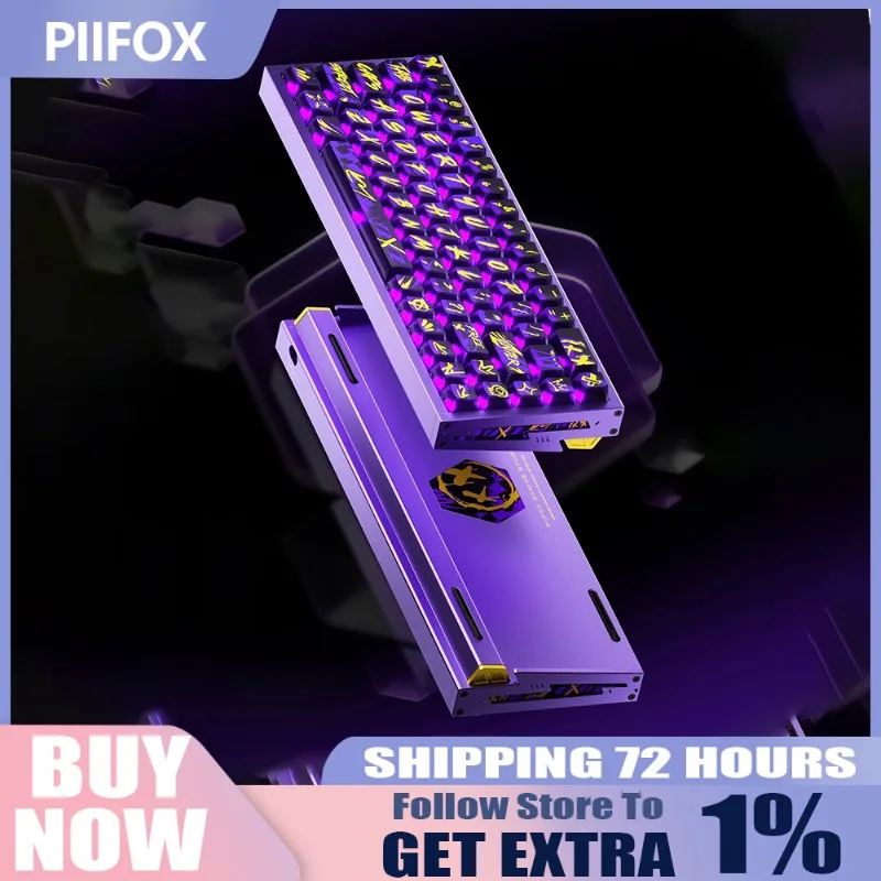 

Беспроводная клавиатура PIIFOX с магнитной осью из алюминиевого сплава Cherry DEFENDER Defender 68 Xuanwu Edition, клавиатура для киберспортивных игр