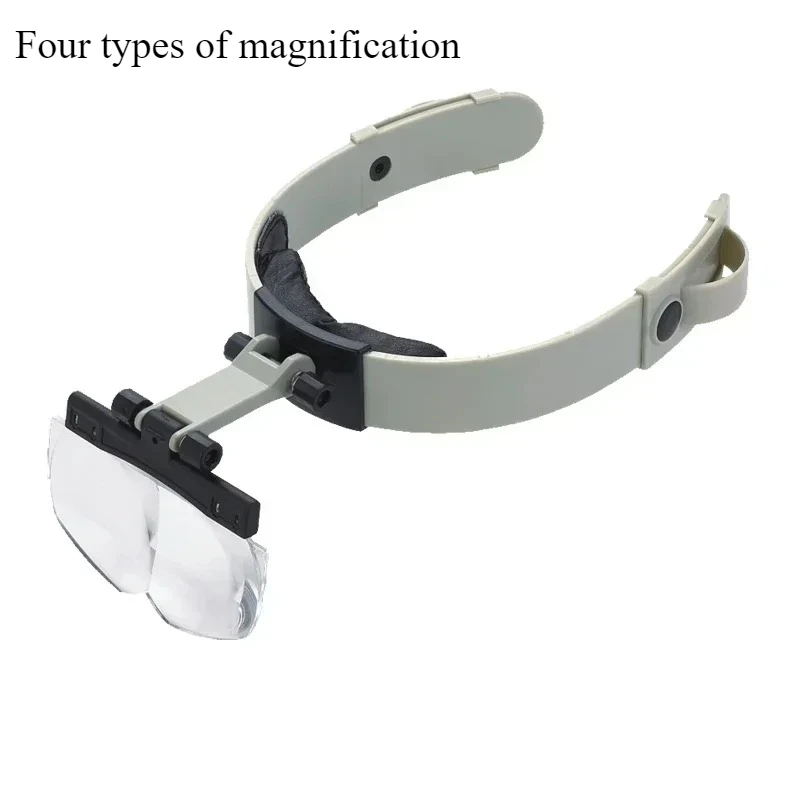 

1.2X 1.8X 2.5X 3.5X Helmet Headband Magnifying Glass with Light Binoculars Magnifier Jewelry Repair Reading Helping Hands Loupe
