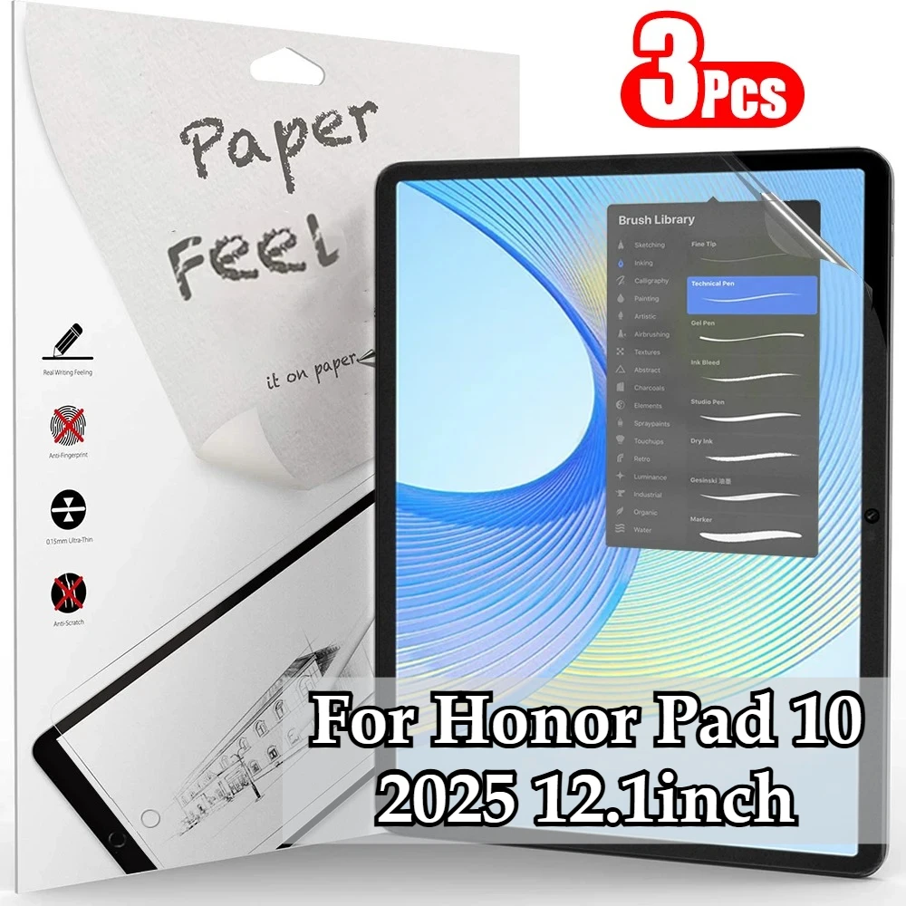 3Pcs Paper Feel Like Protector Soft Film for For HUAWEI Matepad 11.5