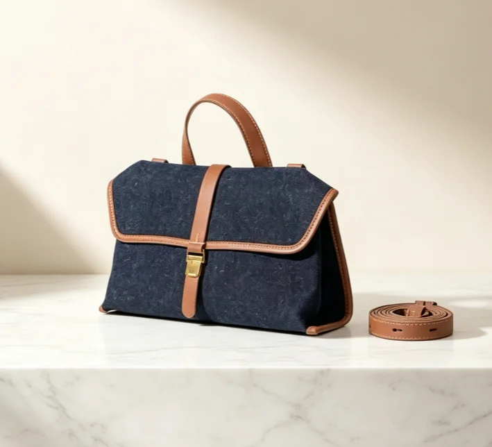 S New 2026 Versatile Commute Leather Sm all Crossbody Bag Postman and Minimalist New Casual Briefcase Fashionable Shopping Gifts