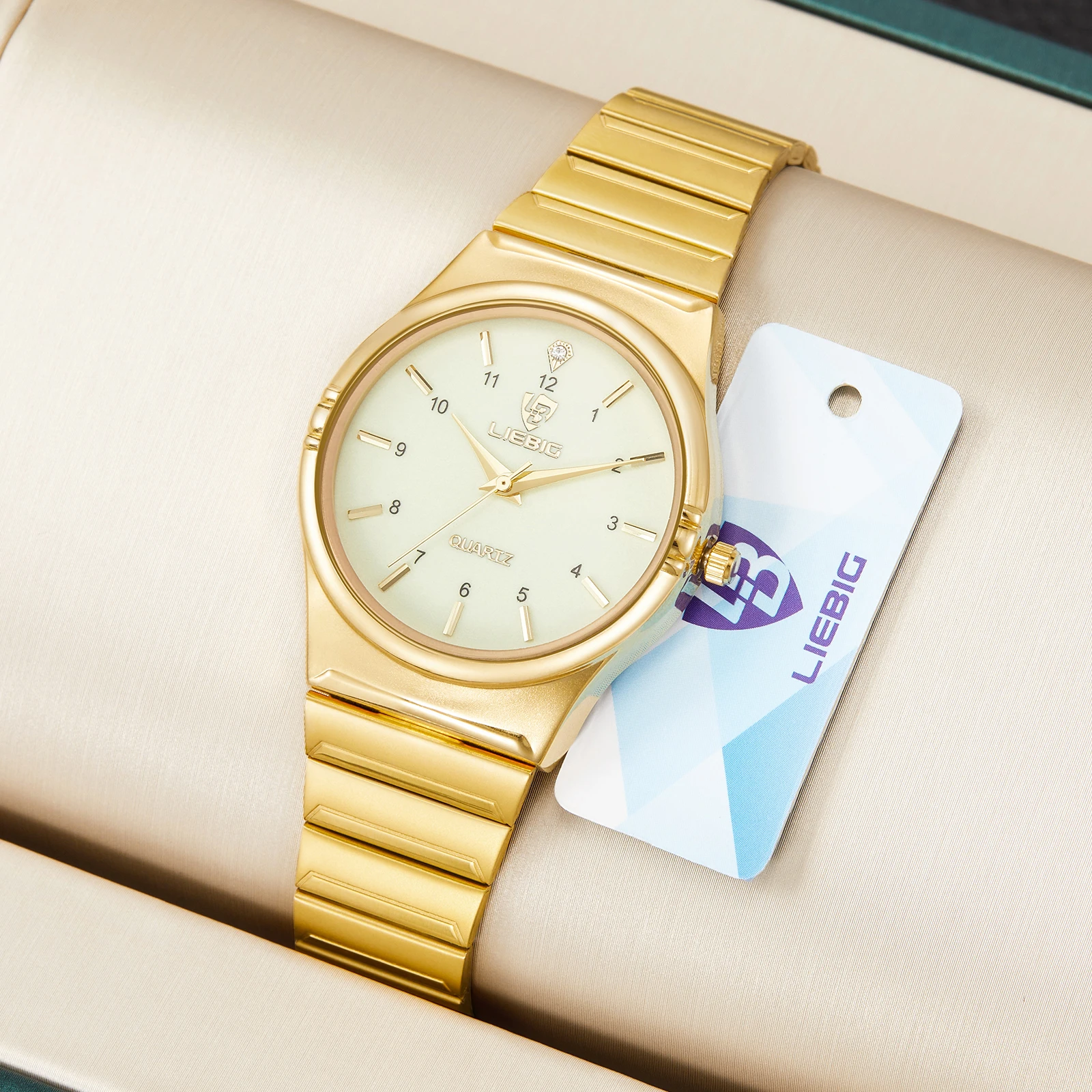 

LIEBIG новые кварцевые наручные часы мужские роскошные полностью стальные часы для мужчин повседневные водонепроницаемые часы с 3 барами Reloj Hombre