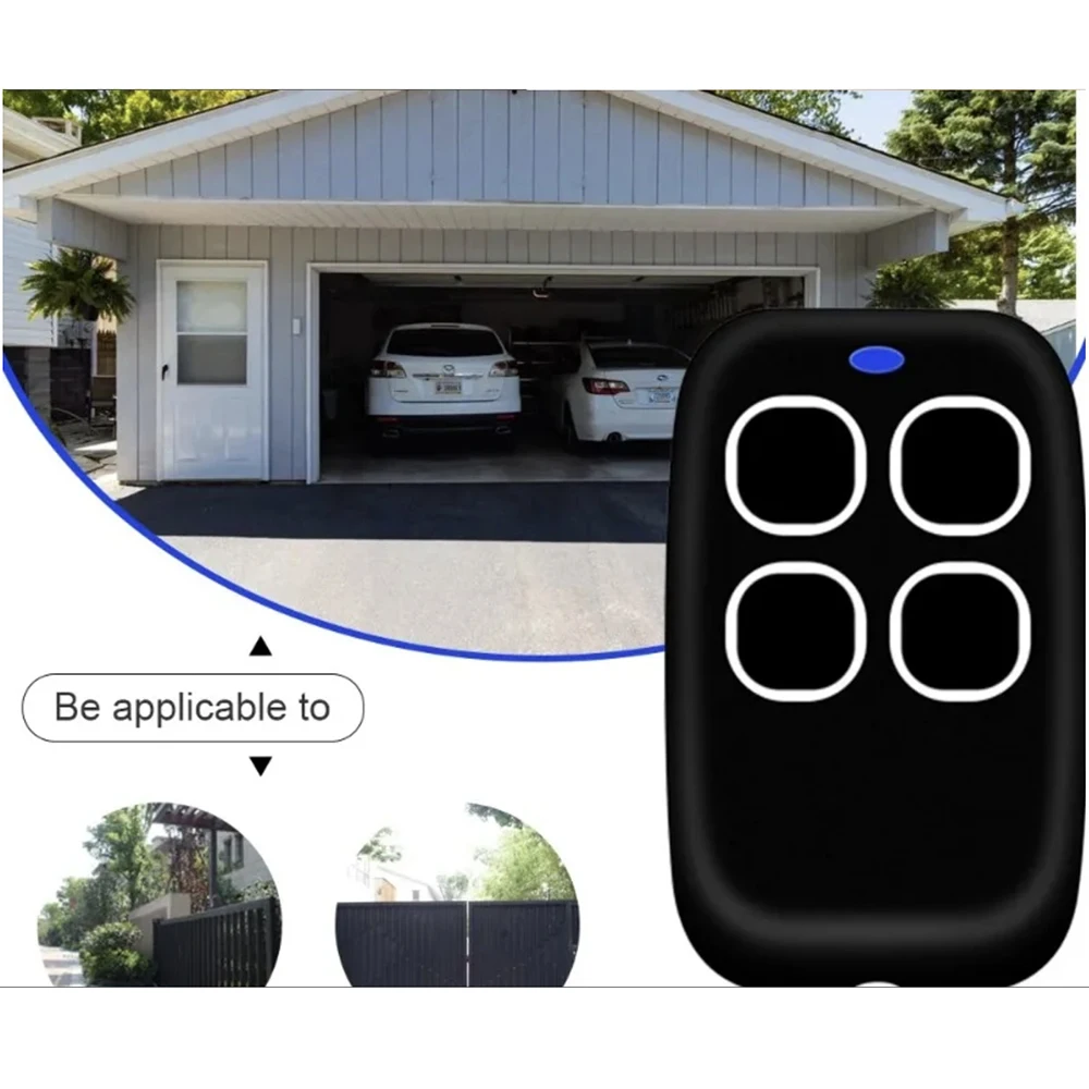 4 Buttons UniversalGarage Door Remote Control 433MHz Duplicator Code Grabber Clone Gate Key Fob Command Hand Transmitter