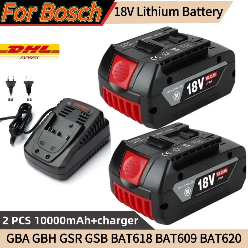 

18V 10.0Ah 100% Original for Bosch Rechargeable Battery, Suitable for Tool BAT609 BAT618 GBA18V80 High-power 5C Power Battery