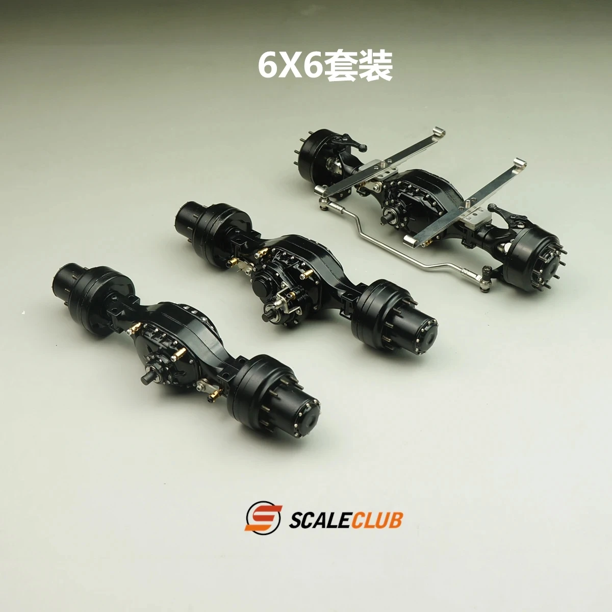 Scaleclub 1/14 Modder Hoofd Tractor Nieuwe Wiel Reductie Slot Verschil Gebroken Transmissie Power Achteras Voor Tamiya Lesu Truck