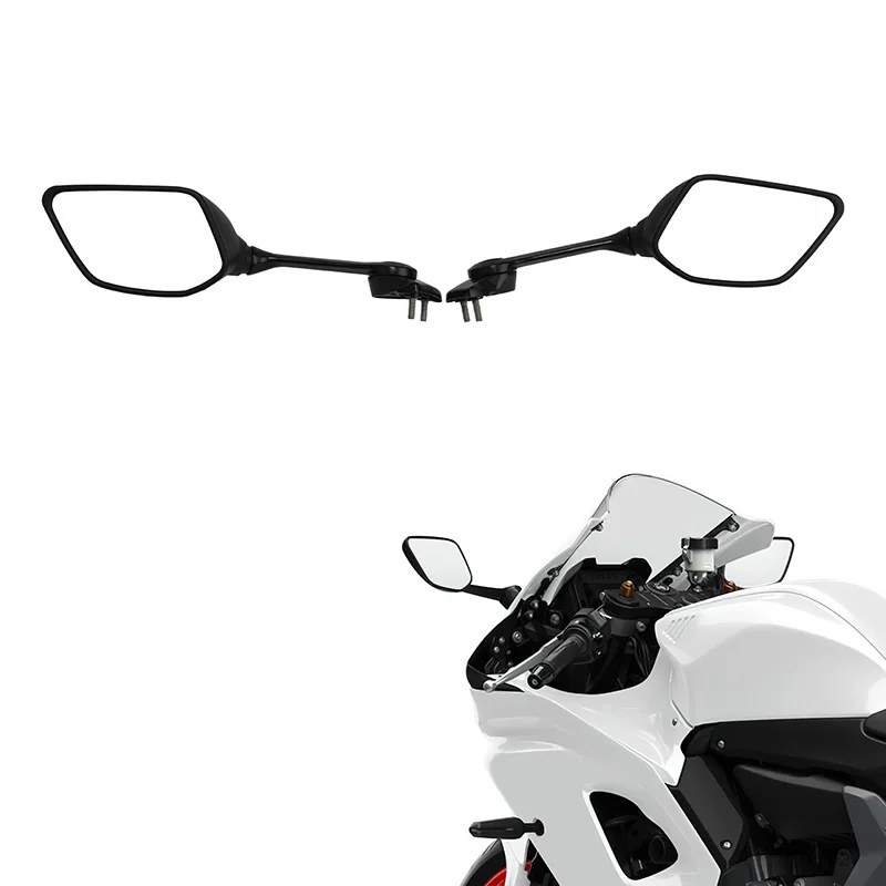 

Motorcycle Black Left & Right Side Rear View Mirrors For YAMAHA YZF-R7 YZFR7 2022-2024 2023