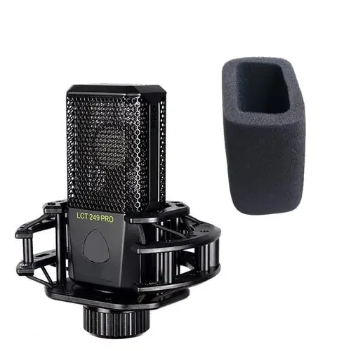 V-MOTA Customizing Microphone Windscreen Foam Cover Compatible with LEWITT LCT 240/249 Pro Microphone Audio Quality (Black)