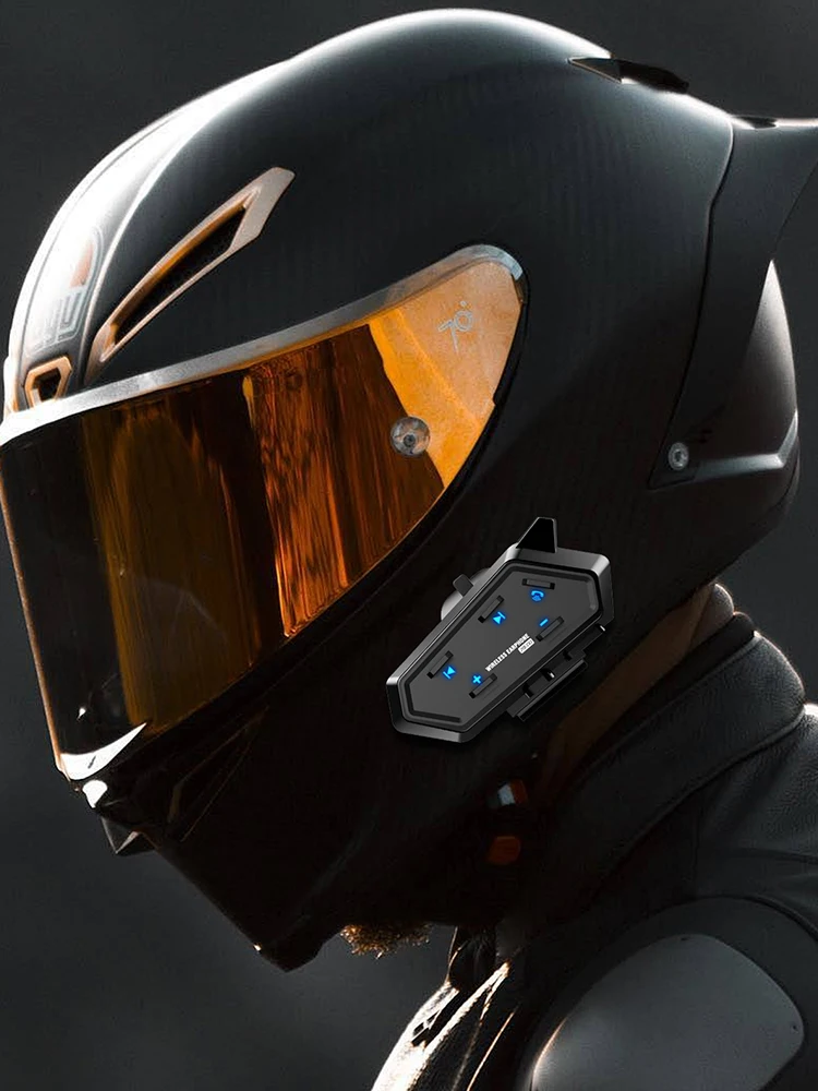 خوذة دراجة نارية BT سماعة مقاومة للماء خوذة دراجة نارية مكبر صوت للدراجات النارية لجميع الخوذات #5