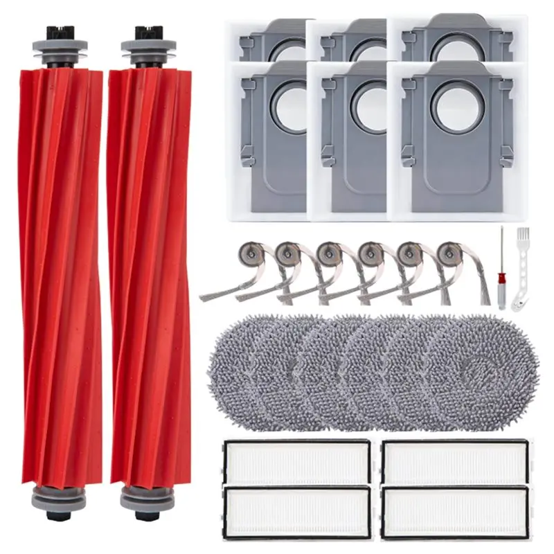 [NEW!A67Z】 26Pcs Accessories Replacement Kit For Roborock QV 35A / QV 35S Robot Vacuum Replacement Parts